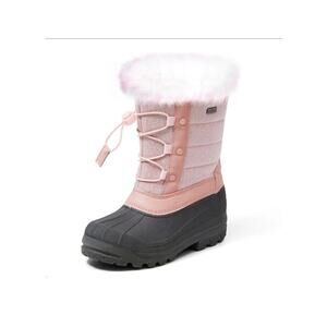 New girls pink snow Boots lined and waterproof size 11